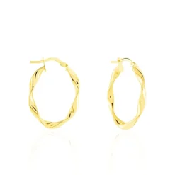 Créoles Falbala Or Jaune