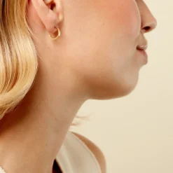 Créoles Fino Acier Jaune