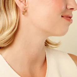 Créoles Fino Acier Jaune