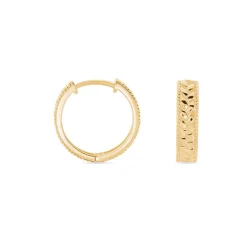 Créoles Gaia Plaqué Or Jaune