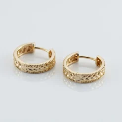 Créoles Gaia Plaqué Or Jaune