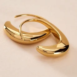 Créoles Gold Aura Acier Jaune