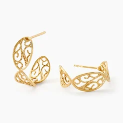 Créoles Golden Acanty Or Jaune