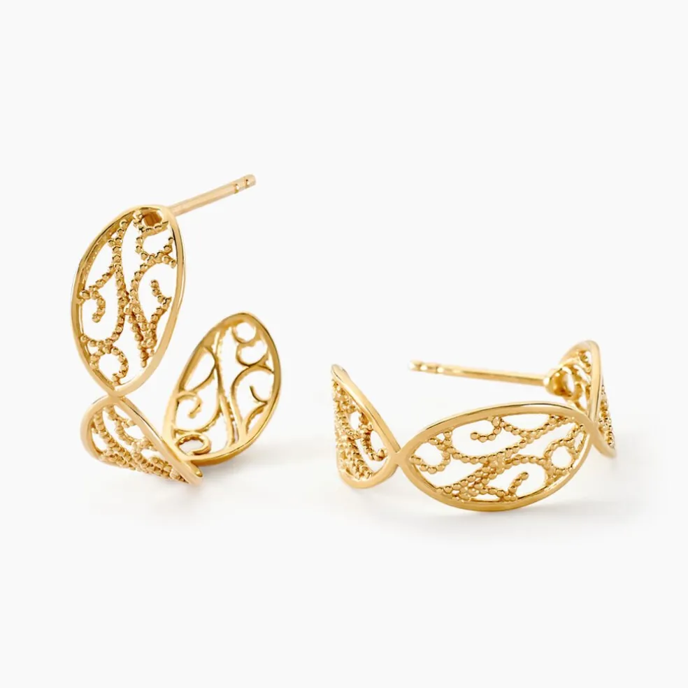 Créoles Golden Acanty Or Jaune