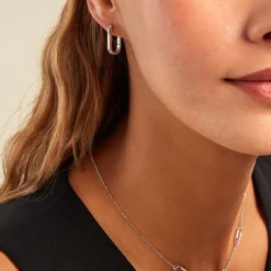 Créoles Hari Argent Argenté