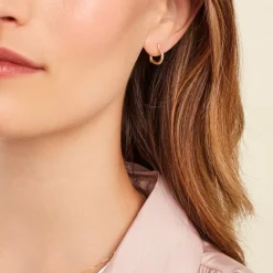 Créoles Hartwig Or Jaune Oxyde De Zirconium