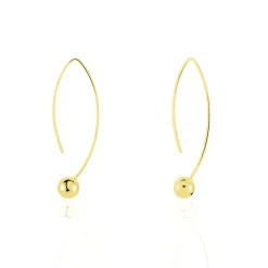 Créoles Helle Amande Or Jaune