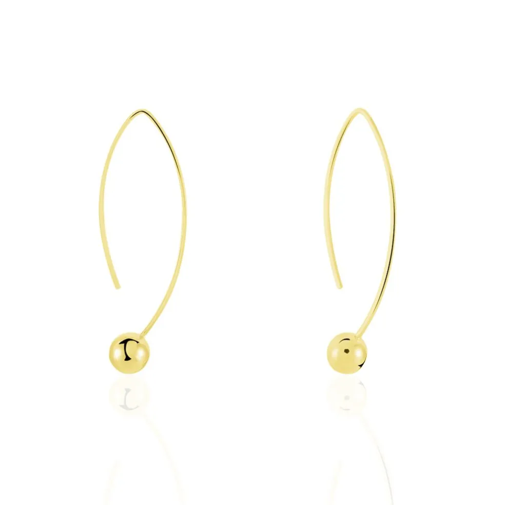 Créoles Helle Amande Or Jaune