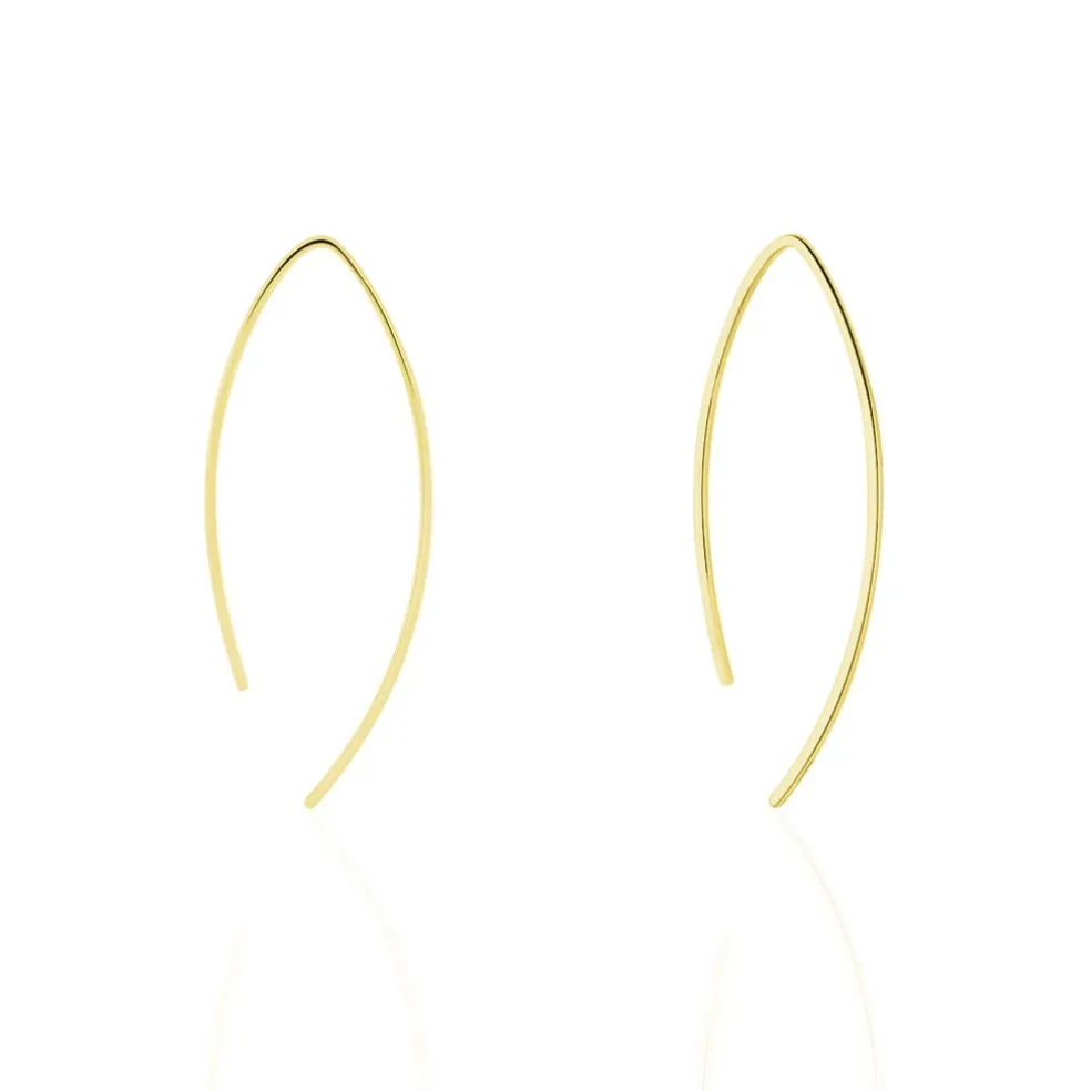 Créoles Helle Amande Or Jaune