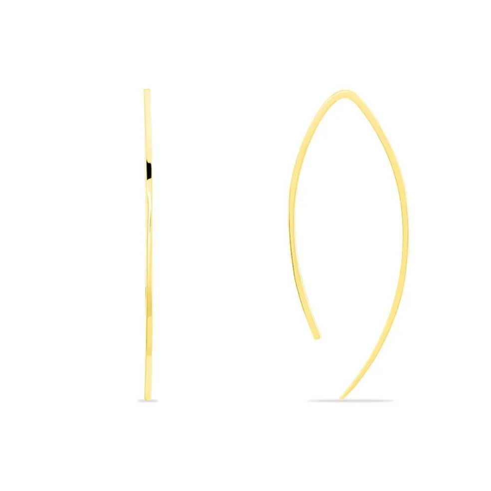 Créoles Helle Amande Or Jaune