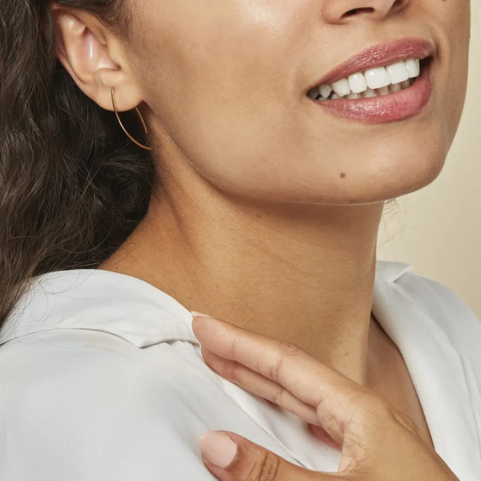 Créoles Helle Amande Or Jaune