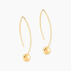 Créoles Helle Amande Or Jaune