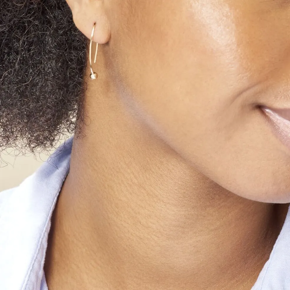 Créoles Helle Amande Or Jaune