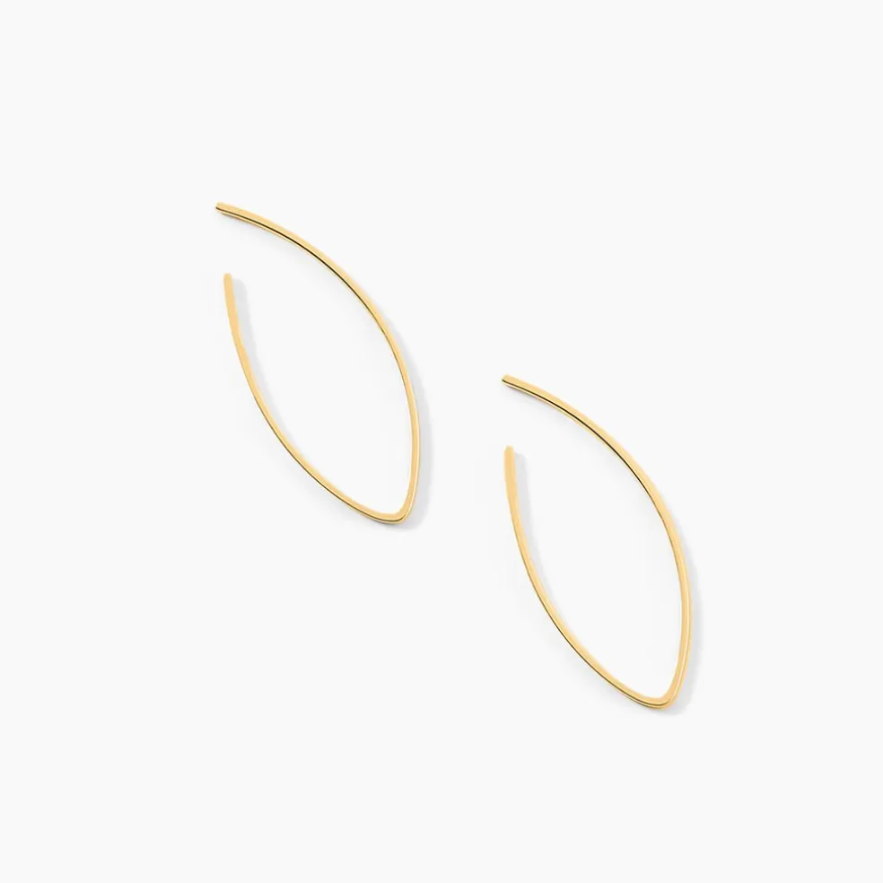 Créoles Helle Amande Or Jaune