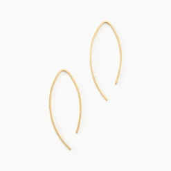 Créoles Helle Amande Or Jaune