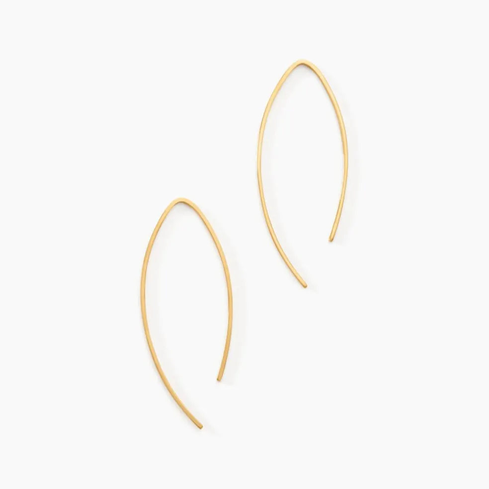 Créoles Helle Amande Or Jaune