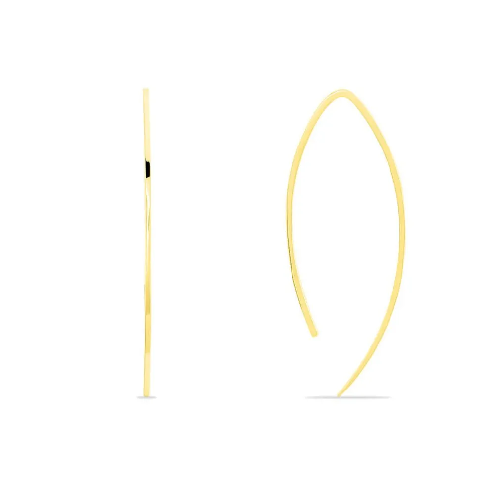 Créoles Helle Amande Or Jaune