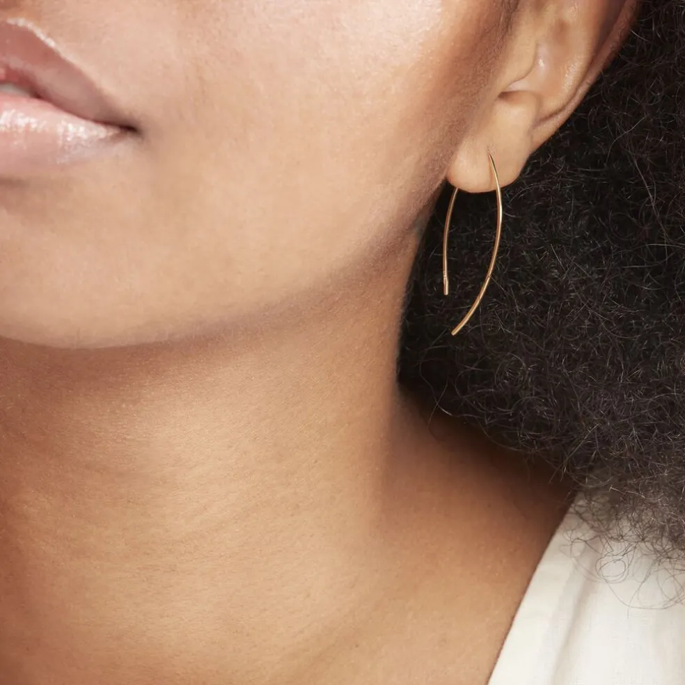 Créoles Helle Amande Or Jaune