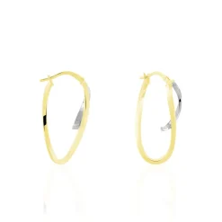 Créoles Hepsie Or Bicolore