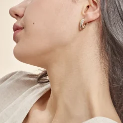 Créoles Hermande Or Tricolore