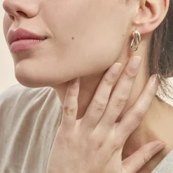 Créoles Holly Or Bicolore