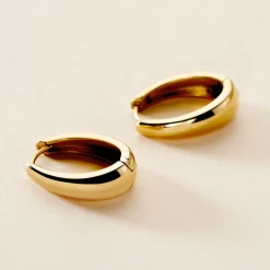 Créoles Houria Acier Jaune