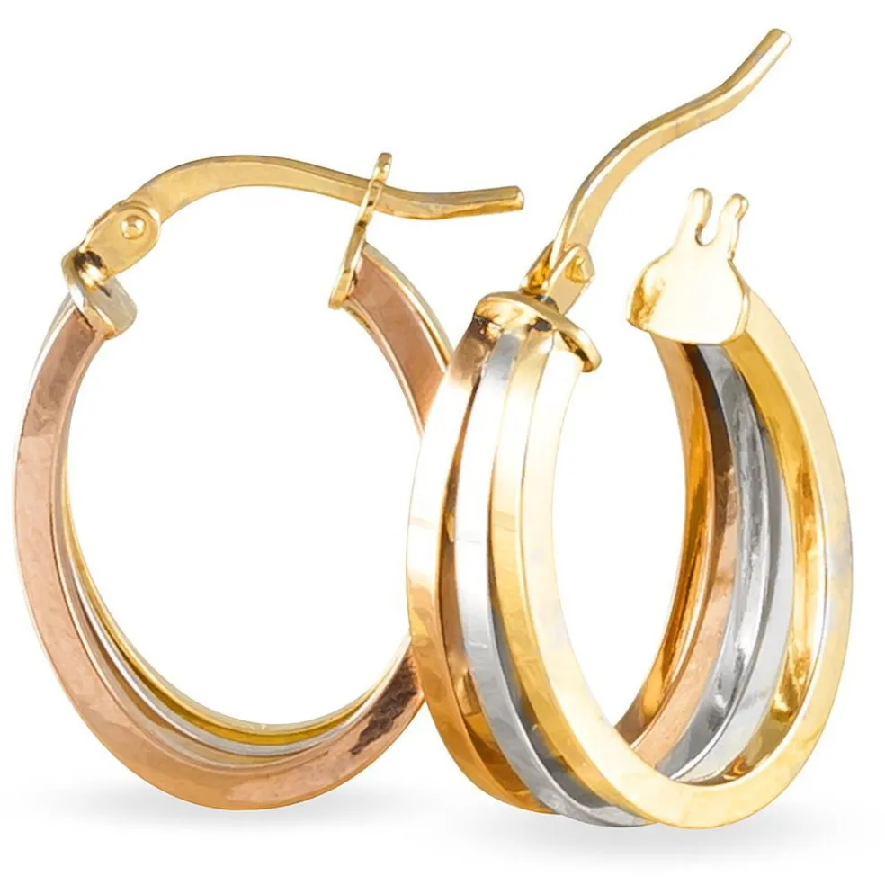 Créoles Iba Or Tricolore