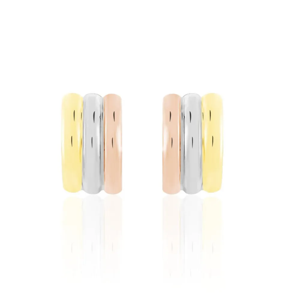 Créoles Igora Or Tricolore