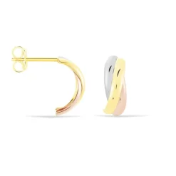 Créoles Igora Or Tricolore