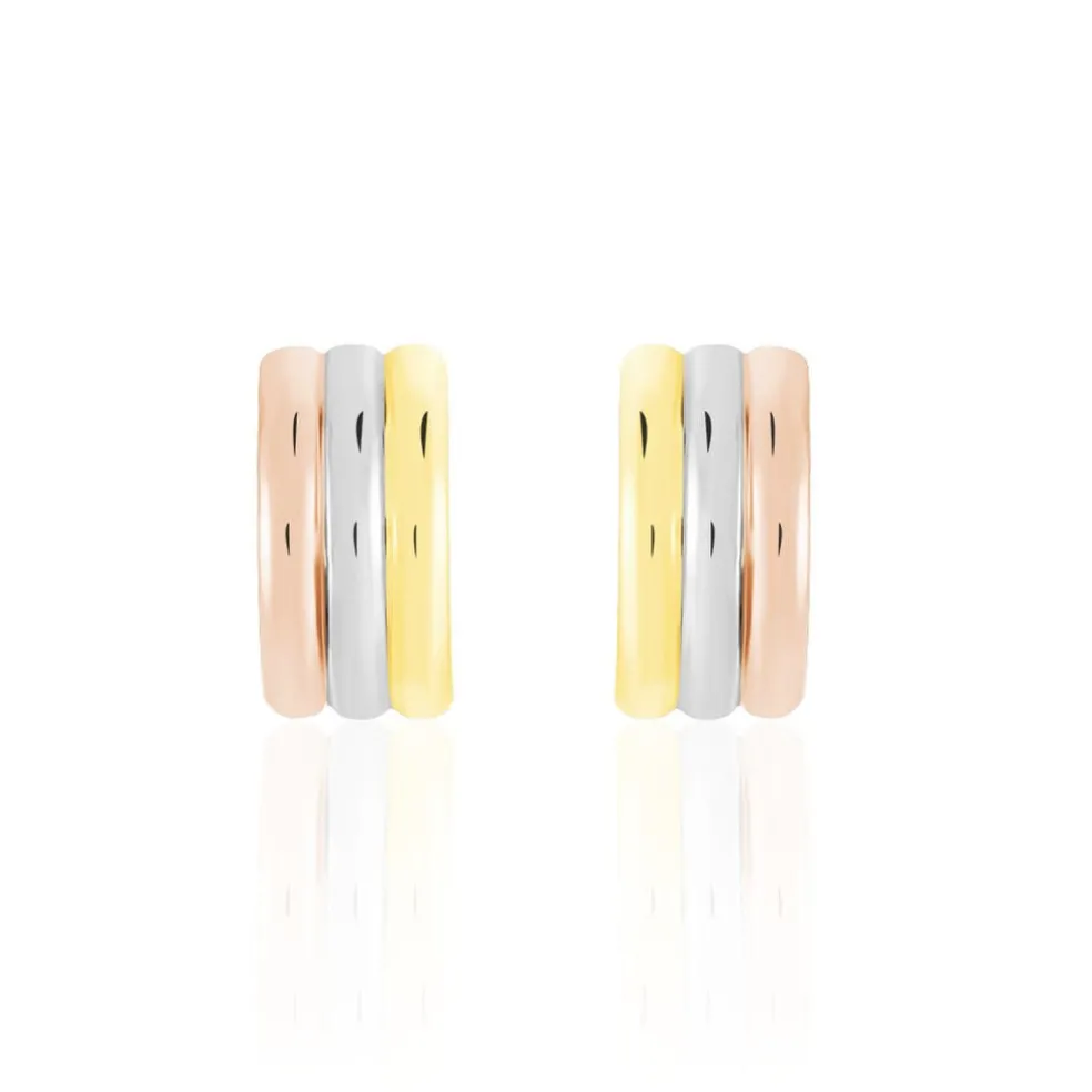 Créoles Igora Or Tricolore