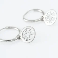 Créoles Isabel Argent Blanc