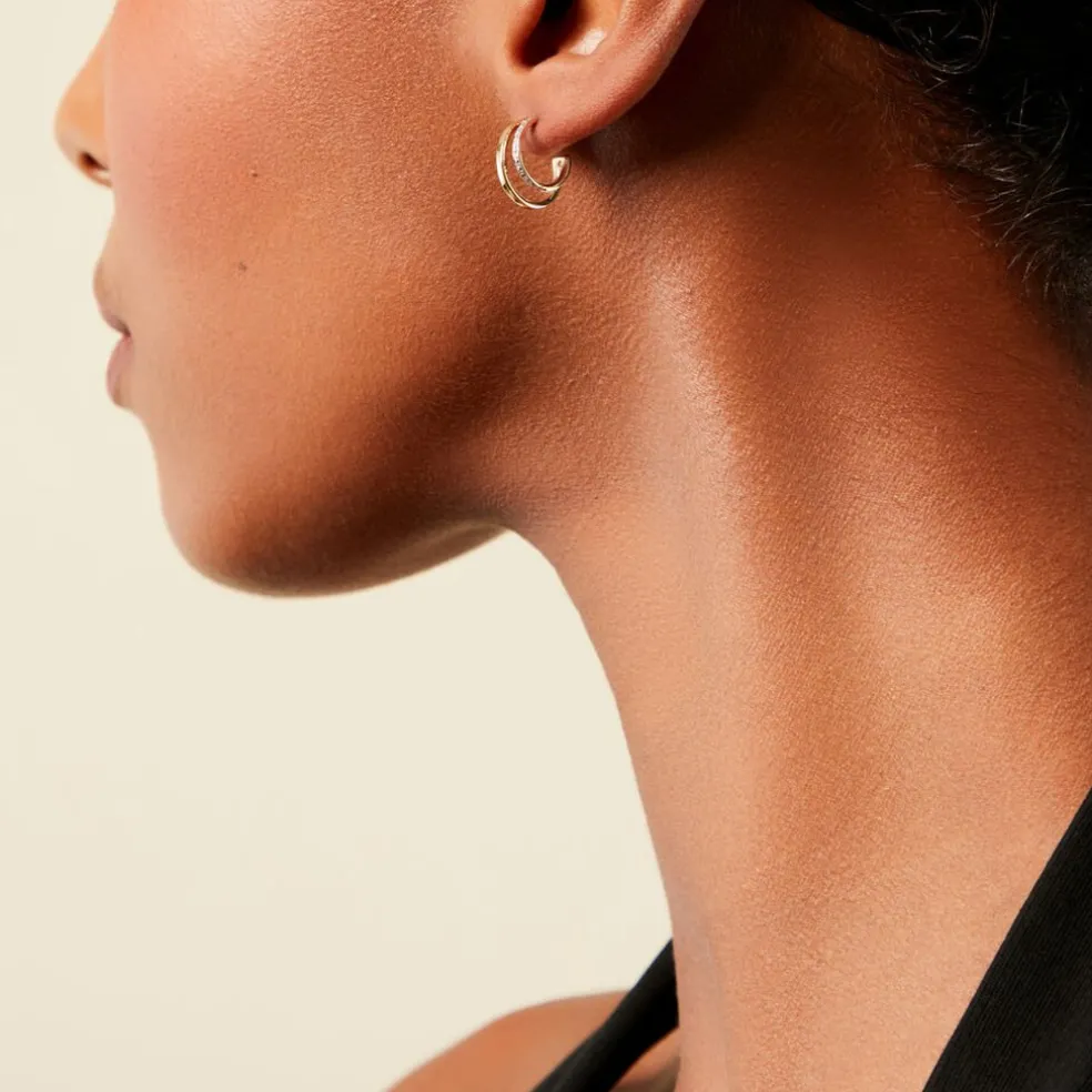 Créoles Jaap Or Jaune Diamant