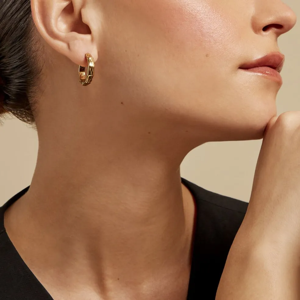 Créoles Janina Acier Jaune