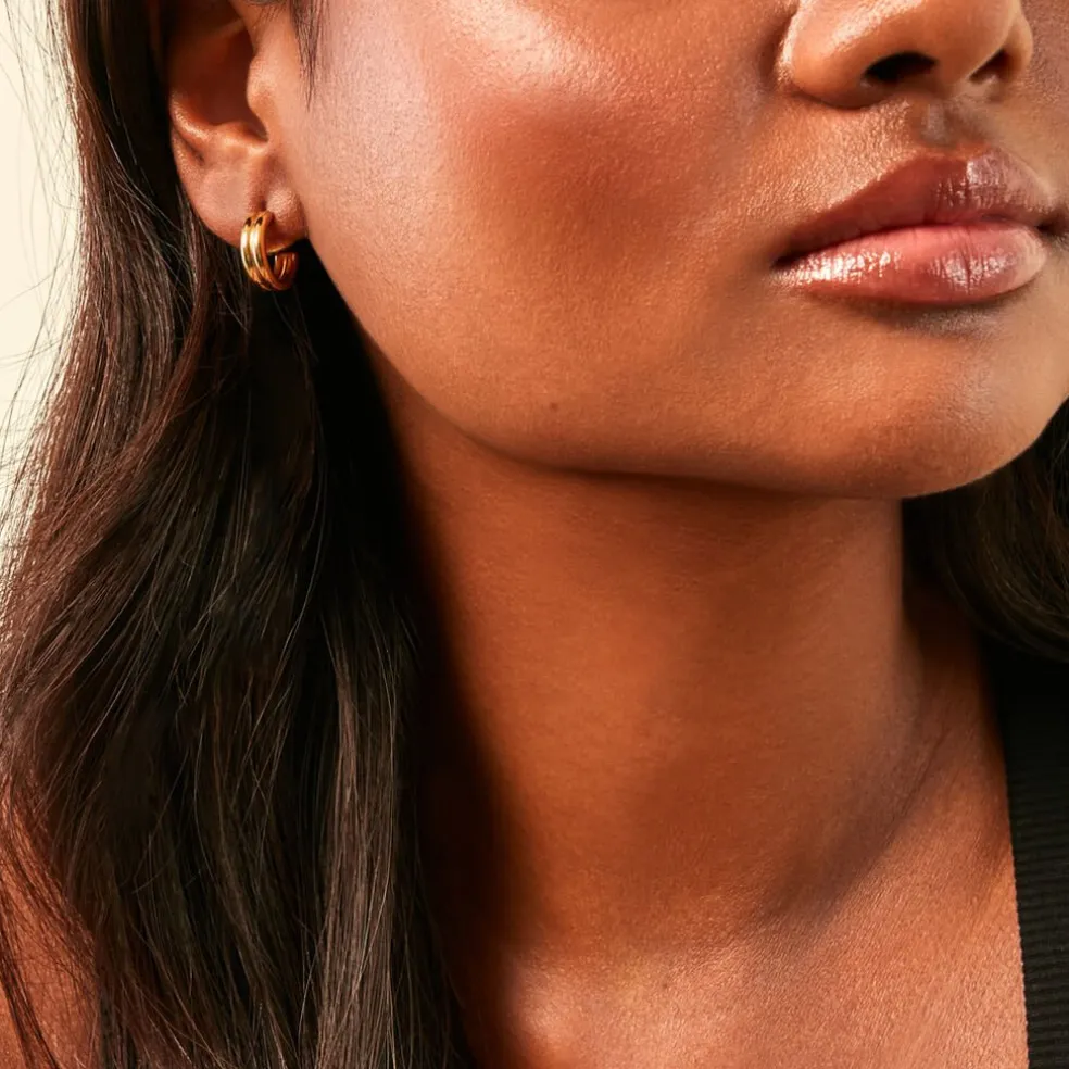 Créoles Kallista Plaqué Or Jaune