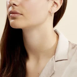 Créoles Karolina Rondes Plaqué Or Jaune Oxyde De Zirconium