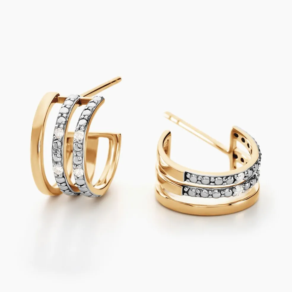 Créoles Katey Or Jaune Diamant