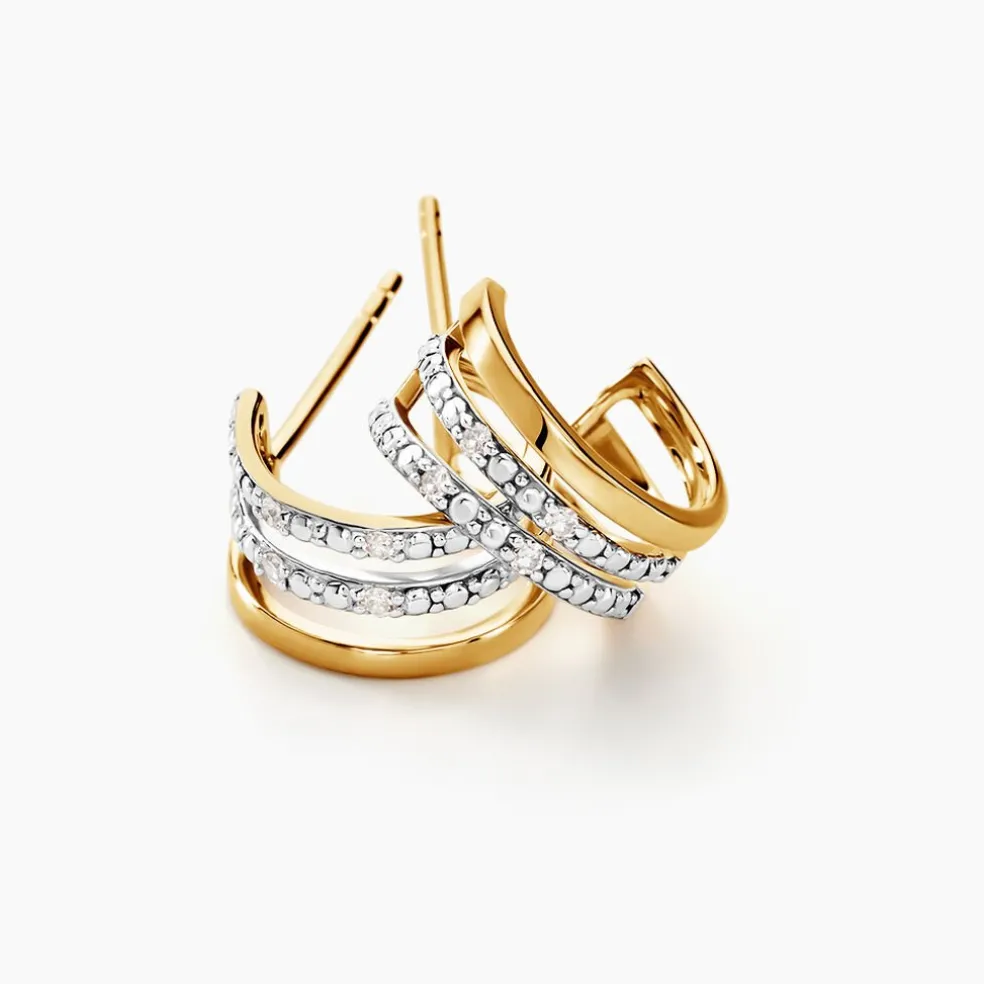 Créoles Katey Or Jaune Diamant