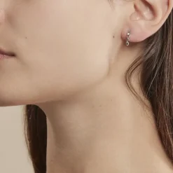 Créoles Kezya Argent Blanc