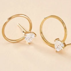 Créoles Kip Or Jaune Oxyde De Zirconium