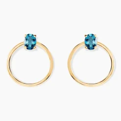 Créoles Kip Or Jaune Topaze