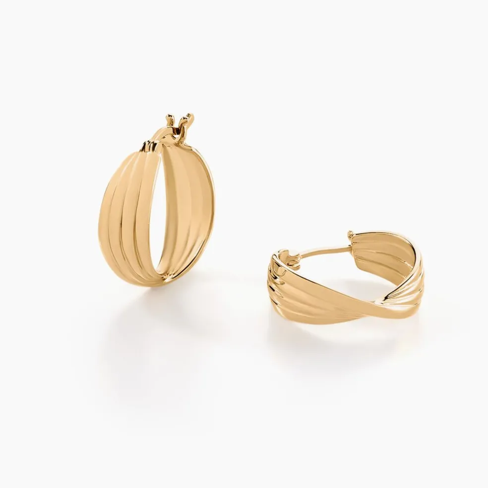 Créoles Kuma Plaqué Or Jaune