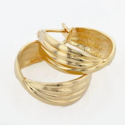 Créoles Kuma Plaqué Or Jaune