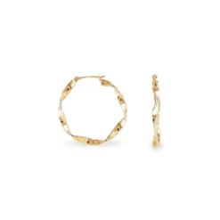 Créoles Lenna Torsadée Plaqué Or Jaune