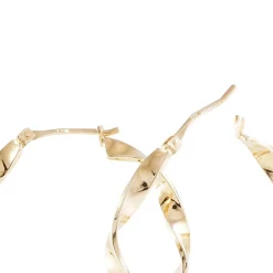 Créoles Lenna Torsadée Plaqué Or Jaune