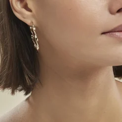 Créoles Lenna Torsadée Plaqué Or Jaune