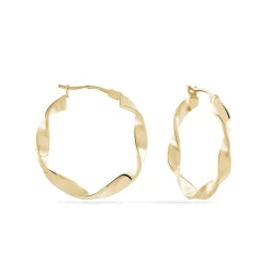 Créoles Lenna Torsadée Plaqué Or Jaune