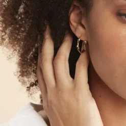 Créoles Lenna Torsadée Plaqué Or Jaune