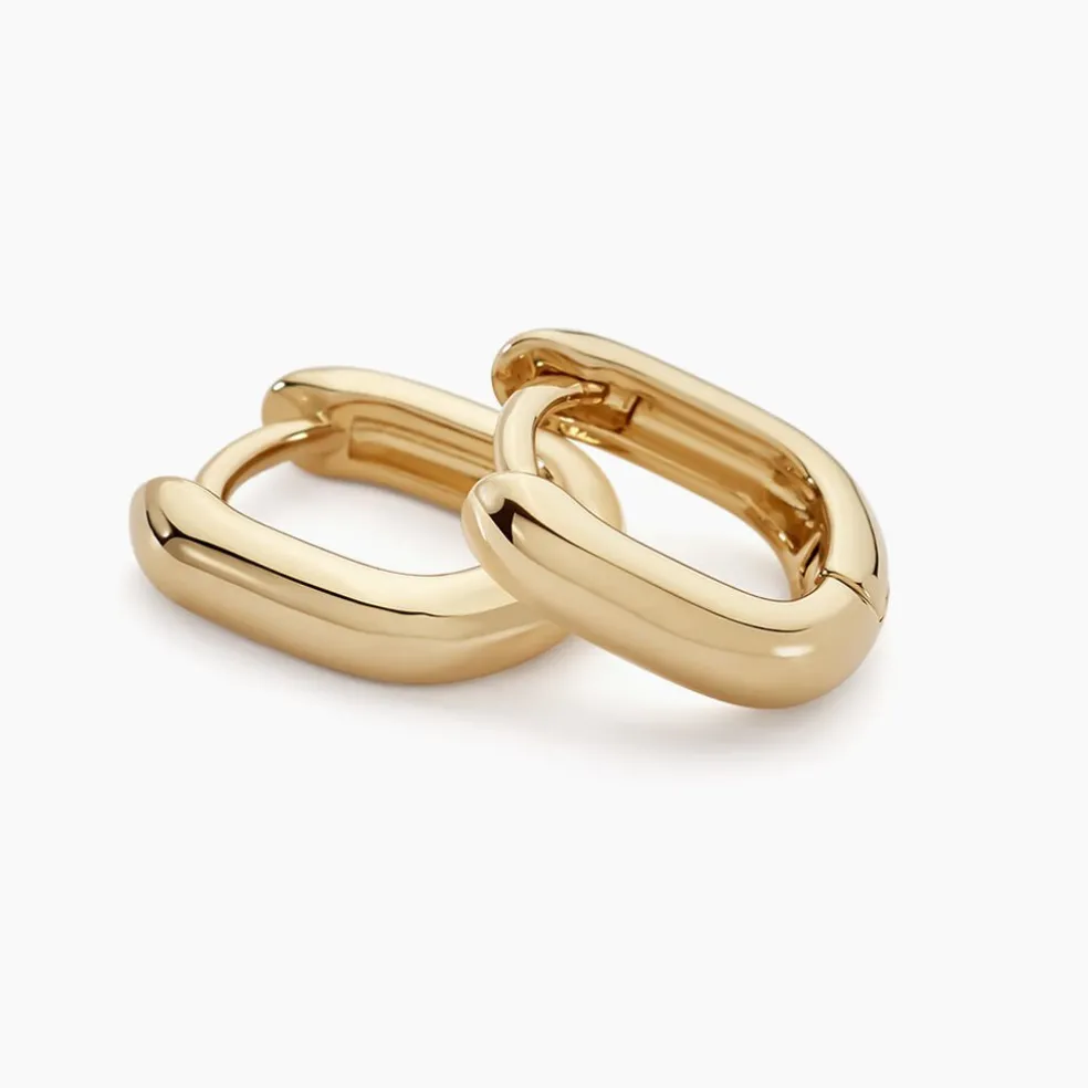 Créoles Liah Plaque Or Jaune