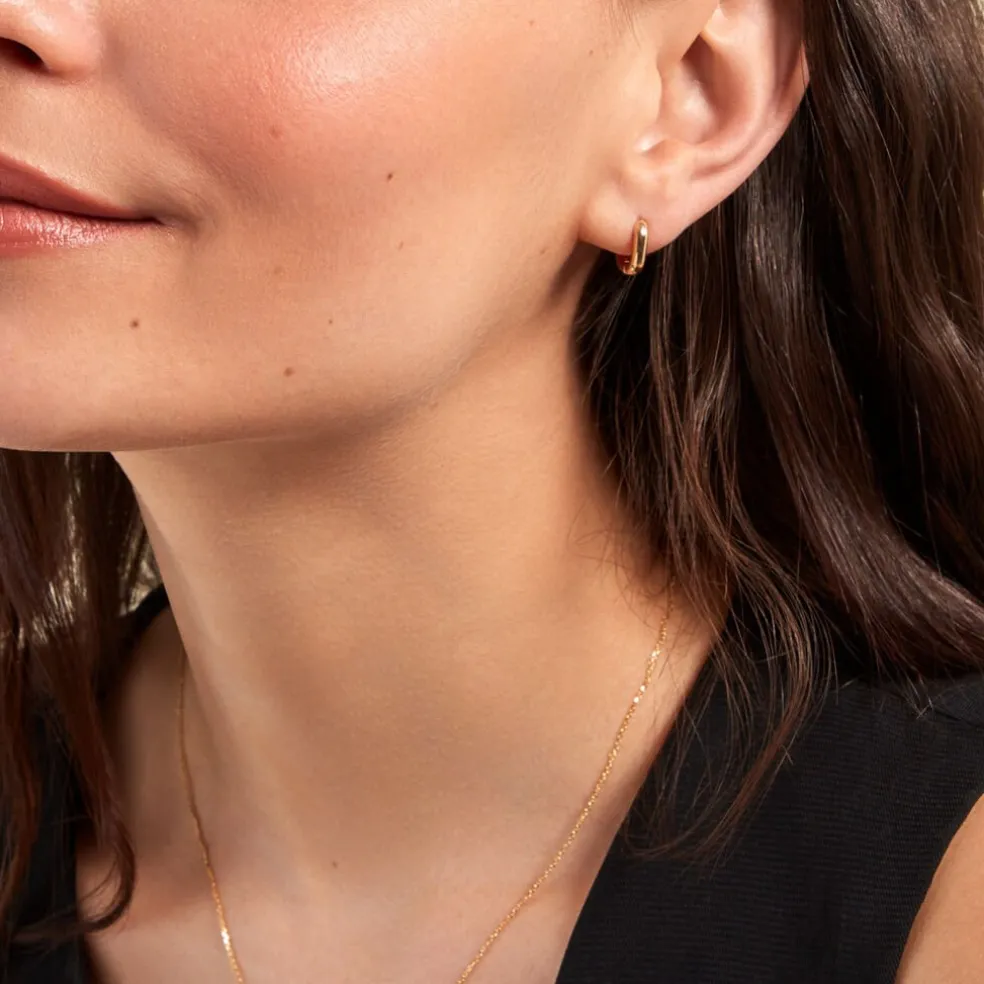 Créoles Liah Plaque Or Jaune