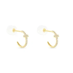 Créoles Like A Virgin Or Jaune Oxyde De Zirconium